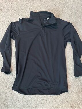 adidas Black Lightweight Golf Quarter Zip
